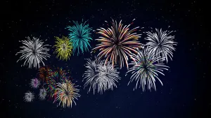 多形态节日烟花组合SU模型 - SU模型免费下载_sketchup模型