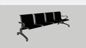 公共连排椅子SU模型 SU模型下载