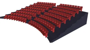 影院阶梯座椅排椅SU模型 SU模型下载