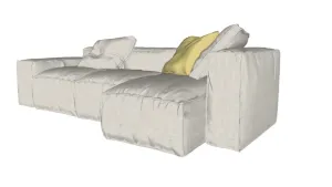 现代模块式布艺沙发SU模型 SU模型下载