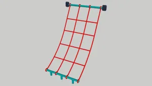 户外攀爬网（绳子）SU模型 SU模型下载