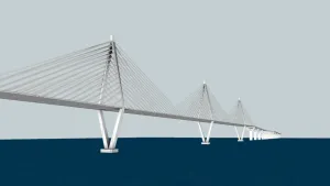 斜拉桥钢索体系SU模型 SU模型下载