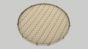 民俗竹编簸箕SU模型 - SU模型免费下载_sketchup模型