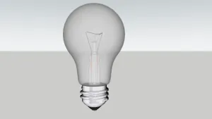 钨丝白炽灯泡SU模型 - SU模型免费下载_sketchup模型