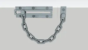 门用防盗链SU模型 - SU模型免费下载_sketchup模型