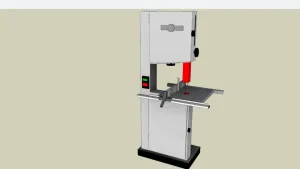 木工立式带锯机锯床SU模型 SU模型下载