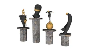 现代艺术雕塑组合SU模型 - SU模型免费下载_sketchup模型