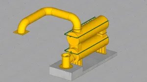 水雾喷淋空气滤清器SU模型 SU模型下载