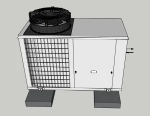 风冷热泵机组机械SU模型 SU模型下载
