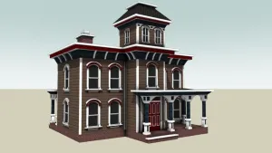 意大利住宅建筑SU模型 - SU模型免费下载_sketchup模型