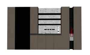 现代轻奢餐边柜（餐柜）SU模型 SU模型下载