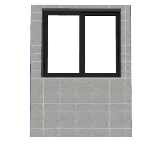 卫生间铝合金厕所窗SU模型 - SU模型免费下载_sketchup模型