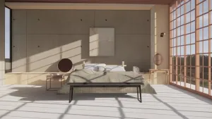 日式卧室家具SU模型 - SU模型免费下载_sketchup模型