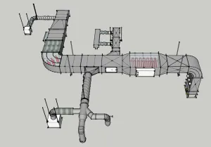 暖通管道SU模型 - SU模型免费下载_sketchup模型