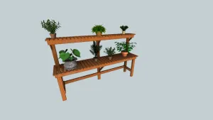 绿植架子植物架SU模型 - SU模型免费下载_sketchup模型