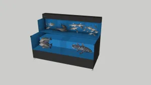 移动式海鲜池SU模型 - SU模型免费下载_sketchup模型