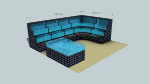 转角式海鲜池SU模型 - SU模型免费下载_sketchup模型