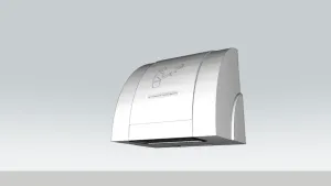 壁挂式自动干手器（烘手机）SU模型 - SU模型免费下载_sketchup模型