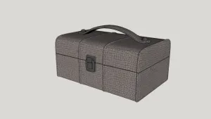 复古皮质手提箱SU模型 - SU模型免费下载_sketchup模型