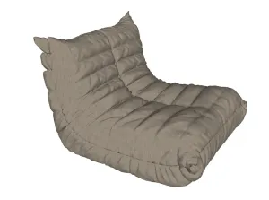 亚麻褶皱懒人沙发SU模型 SU模型下载