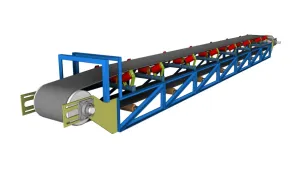 带式皮带输送机SU模型 - SU模型免费下载_sketchup模型