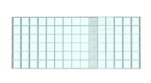 渐变纹理玻璃砖隔断SU模型 - SU模型免费下载_sketchup模型