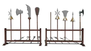 古代中式兵器架SU模型 - SU模型免费下载_sketchup模型