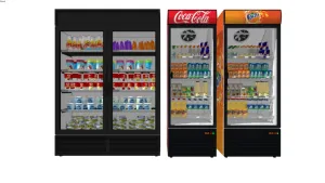 超市商用冰柜SU模型 SU模型下载