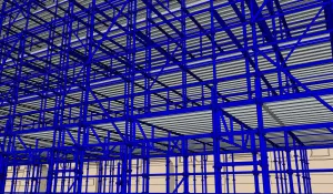 建筑施工脚手架轮扣架SU模型 - SU模型免费下载_sketchup模型