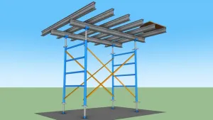 模板支撑脚手架SU模型 SU模型下载