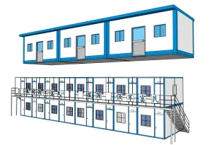 工地活动板房SU模型 - SU模型免费下载_sketchup模型