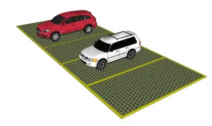 车辆停车位SU模型 SU模型下载
