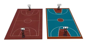 SU 双款篮球场SU模型 SU模型免费下载