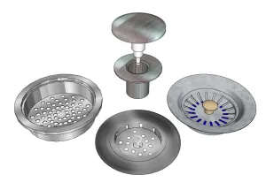 多款式水槽下水器SU模型 SU模型下载