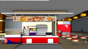 肯德基室内品牌空间SU模型 - SU模型免费下载_sketchup模型