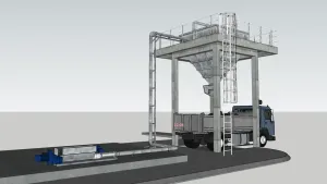 SU 污泥料仓卸料装置SU模型 SU模型免费下载