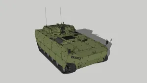 SU 履带式装甲步战车SU模型 SU模型免费下载