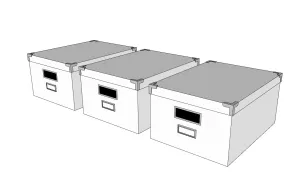 SU 装饰收纳盒子SU模型 SU模型免费下载
