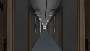 SU 酒店走廊过道SU模型 SU模型免费下载