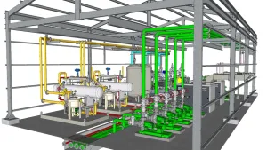 SU 工业水泵机组SU模型 SU模型免费下载