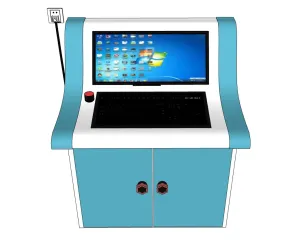 SU 教室微机电脑操作台SU模型 SU模型免费下载