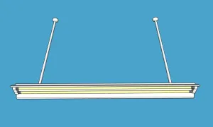 SU 教室灯日光灯SU模型 SU模型免费下载