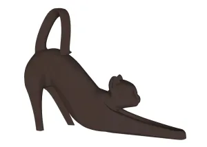 SU 抽象艺术猫SU模型 SU模型免费下载