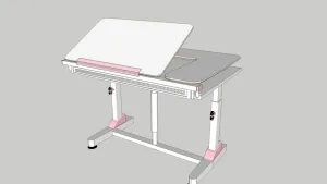 SU 可升降儿童学习书桌SU模型 SU模型免费下载