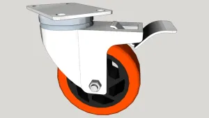 带刹车福马轮万向轮SU模型 SU模型下载