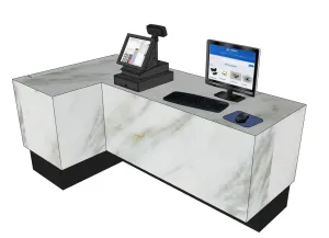 L型收银台设备SU模型 SU模型下载