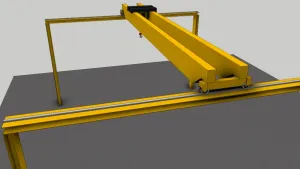 行车梁天车起重机SU模型 SU模型下载