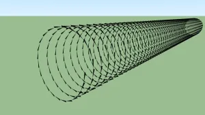 刀刺笼型铁丝网SU模型 SU模型下载