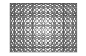 几何镂空玻璃隔断SU模型 SU模型下载