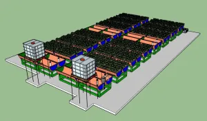 立体水培农事活动种植SU模型 SU模型下载
